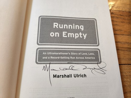 Marshall ulrich signed running - marshall,