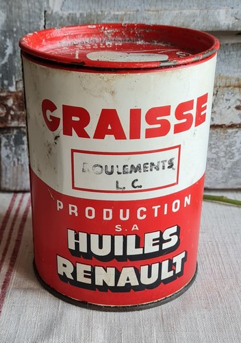 Ancien pot graisse renault - pot, de
