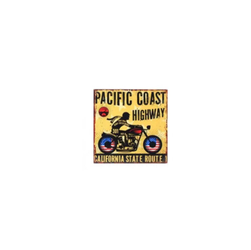 Plaque métal vintage pacific