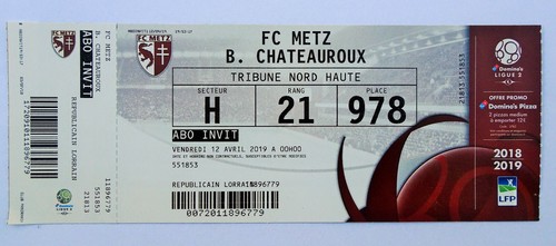 Billet match fc - du,