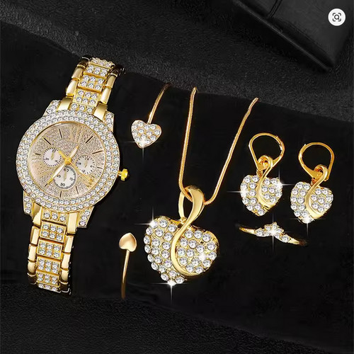 Montre quartz dorée de - à,