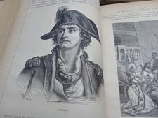 Histoire de France par J. Michelet 4vol. - collection  Hetzel, portraits gravure