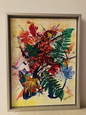 Tableau abstrait au couteau