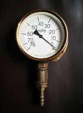 Ancien Vacuomètre Ets BENOIT Paris Laiton Instrument De Mesure cm/Hg Collection