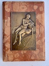 Plaque Bronze Paul Niclausse - La Grande Source de Vittel - Presse Papier