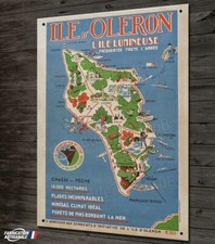 Plaque métal déco repro