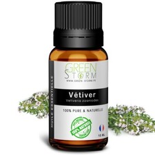 Huile Essentielle de Vétiver - 100% pure et naturelle - HEBBD - Green-storm