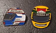 Pin’s Lot de 2 Sport Auto Alain Prost Honda Nacional Marlboro (158)