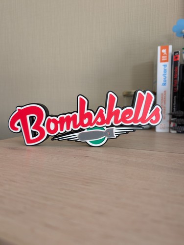 Logo bombshells plaque - logo,