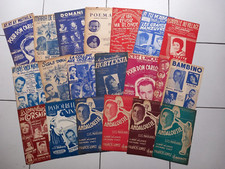 lot de 20 partitions anciennes