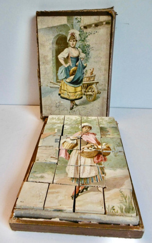 Beau jeu cubes - jeu, ancien