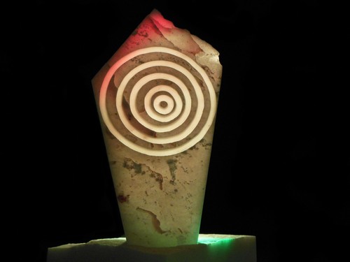 Sculpture lumineuse marbre - sculpture,