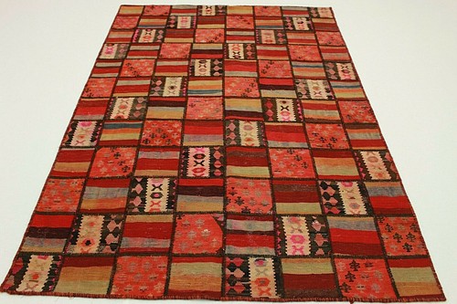 Tapis oriental patchwork