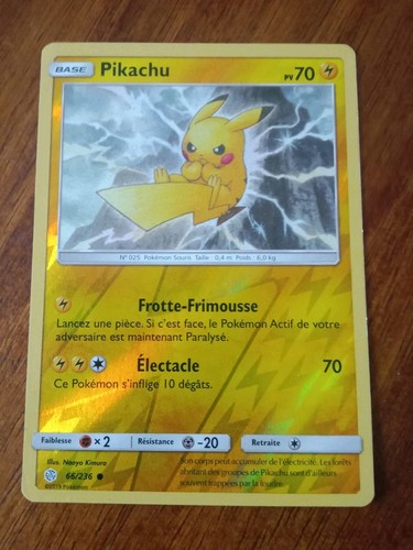 Carte pikachu pokemon - pikachu, pv