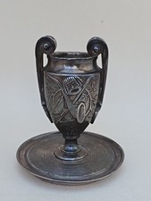 POT allumettes Pyrogene bronze l'antique Mythologie Bacchus canthare Barbedienne