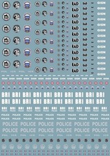 Planche décalcomanie police - planche,