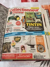 10 numéros COLLECTIONNEUR & CHINEUR  2022 + CLASSEUR + RELIURE 35.5*25*8 cm