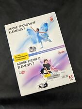 Adobe Photoshop Elements 7 Premiere Complet 2 Disque CD Rom Logiciel NEUF