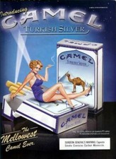 PLAQUE EN MÉTAL VINTAGE CAMEL