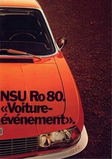 Catalogue brochure NSU RO 80 05/1971 France