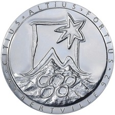 France, Médaille, Participation medal, Albertville Jeux Olympiques d'hiver