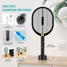 Raquette électrique Insectes - Anti Moustique - avec 10PCS Pièges à Insectes