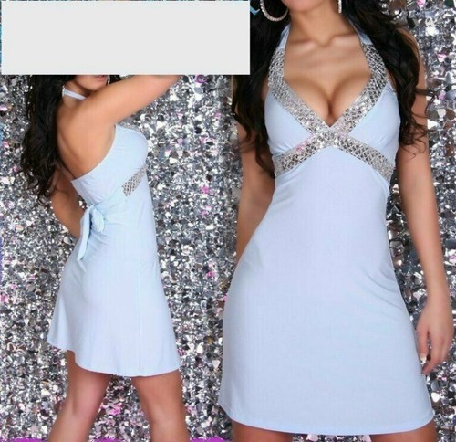 Robe mini glamour paillettes - robe,