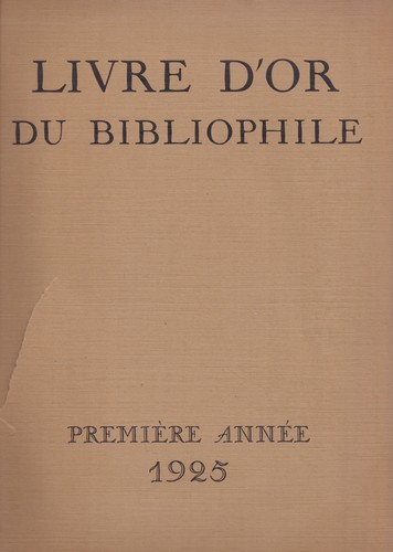 Livre du bibliophile - livre,
