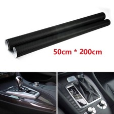 Autocollant rouleau film vinyle 3D noir mat pour voiture sans odeur - 50 x 200 c