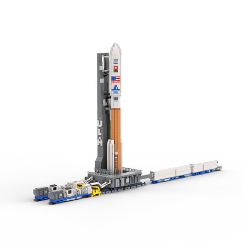 Rocket avec launch pad - avec, on
