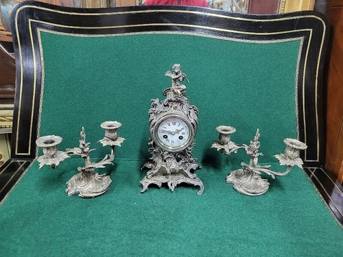 Horloge pendule bronze - pendule,
