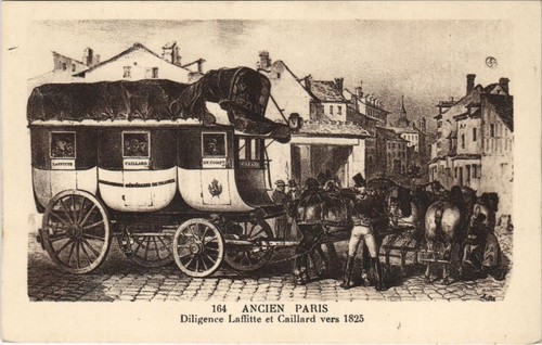 Cpa ancien paris - ancien, diligence