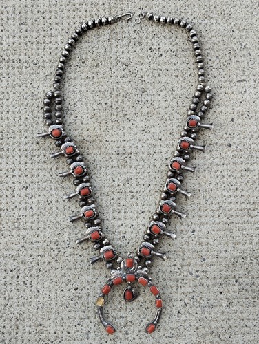 Necklace squash blossom silver