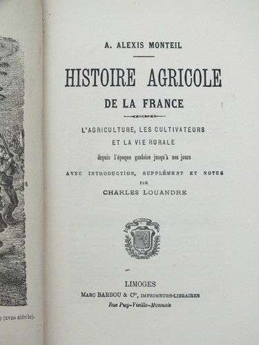 Histoire agricole de la - histoire,