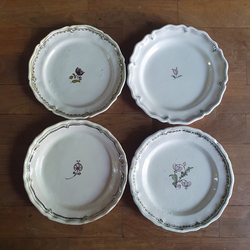 Lot assiettes 18eme en - de, 4