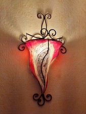 LOT 2 APPLIQUES MURALES ROUGES