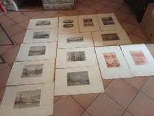 LOT DE 14 PLANCHES ORIGINALES.EAUX-FORTES/AQUATINTE.FRANCOIS-AUGUSTE RAVIER.XIXe