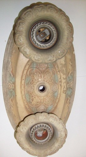 Vintage ornate tin metal - ornate,