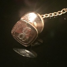Monogram J Gold Tie Pin