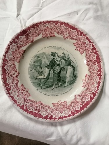 Assiette vieillard bordeaux - vieillard,