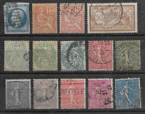 Lot timbres 1862 - 14, napoleon
