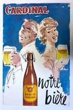 Affiche suisse biere cardinal - biere,