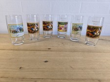 6 ancien verre a biere kronenbourg theme les peintres van gogh gauguin