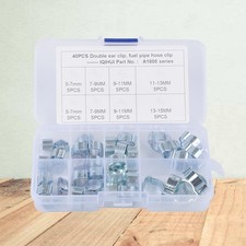  40 Pc Serre Joints Collier Serrage Durite Clips Pour Tubes Colliers De
