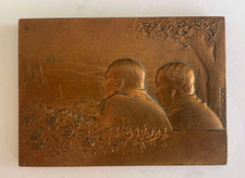 ANCIENNE MEDAILLE 50 ANS ANNIVERSAIRE DE MARIAGE EN BRONZE PAR BAUDICHON