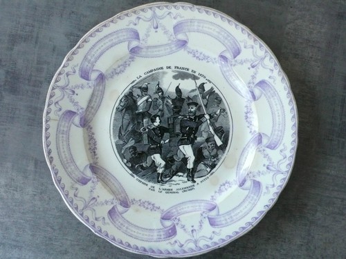 Ancienne assiette j - de,