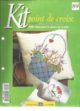 KIT POINT DE CROIX N°89 - CHEVAL / CROCUS / FRUITS / GUIRLANDE D'AMOUREUX