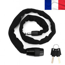 Antivol Chaîne Vélo 95cm avec 2 Clés - Haute Sécurité Moto VTT Trottinette