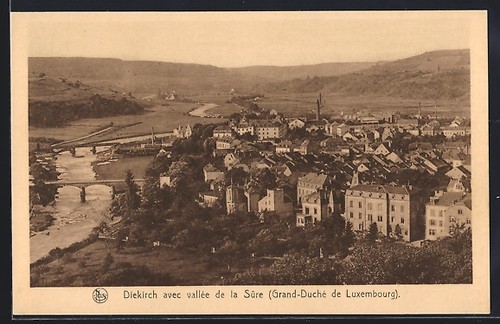 Cpa diekirch vue avec vallée - cpa,