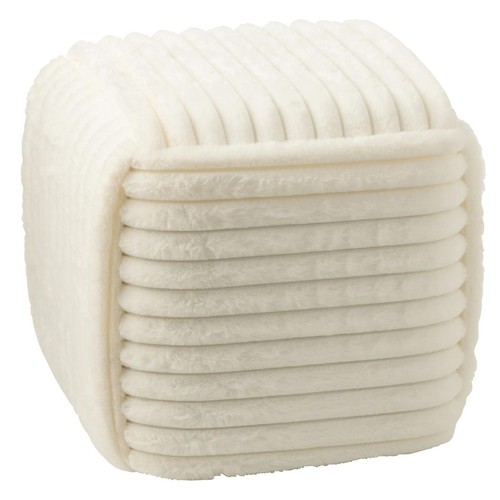 Pouf carré côtelé nuage - pouf, "nuage"